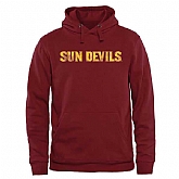 Men's Arizona State Sun Devils Classic Wordmark Pullover Hoodie - Maroon,baseball caps,new era cap wholesale,wholesale hats